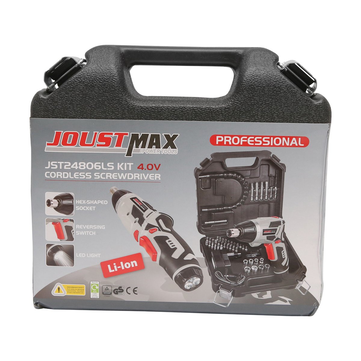 Masina de gaurit si insurubat electrica cu acumulator 4V 1300 mAh cu 45 accesorii Joustmax